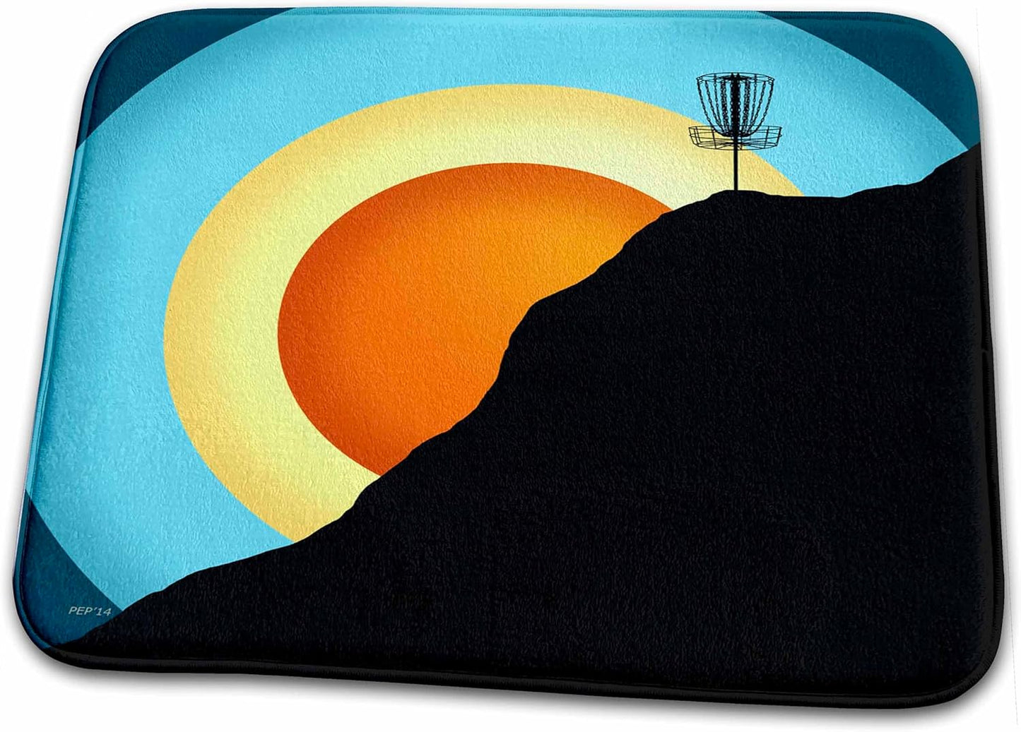Colorful Disc Golf Bath Rug - Unique Design