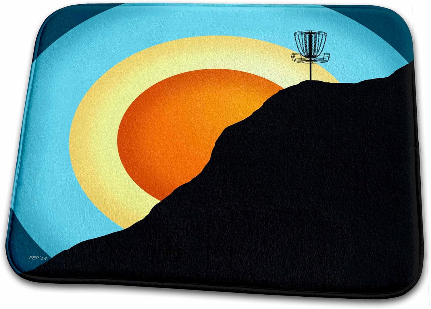 Colorful Disc Golf Bath Rug - Unique Design