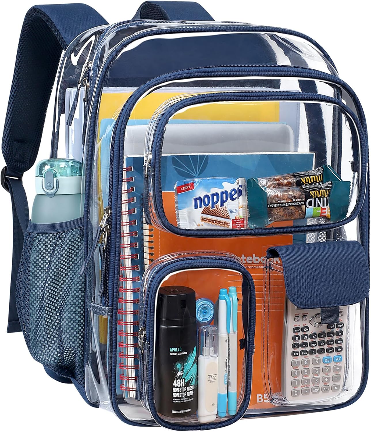 PACKISM Clear Backpack for School - Heavy Duty 18 Inch Size