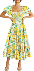 PRETTYGARDEN Women's Casual Summer Midi Dress (Style KFMJ)