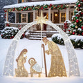 Outdoor Nativity Scene 54in Lighted Arch - Classic Yard Display