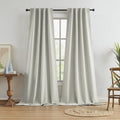 KEQIAOSUOCAI Greyish Beige Blackout Curtains for Comfort
