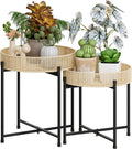 Bamworld Plant Stands Set of 2 for Indoor and Outdoor Use