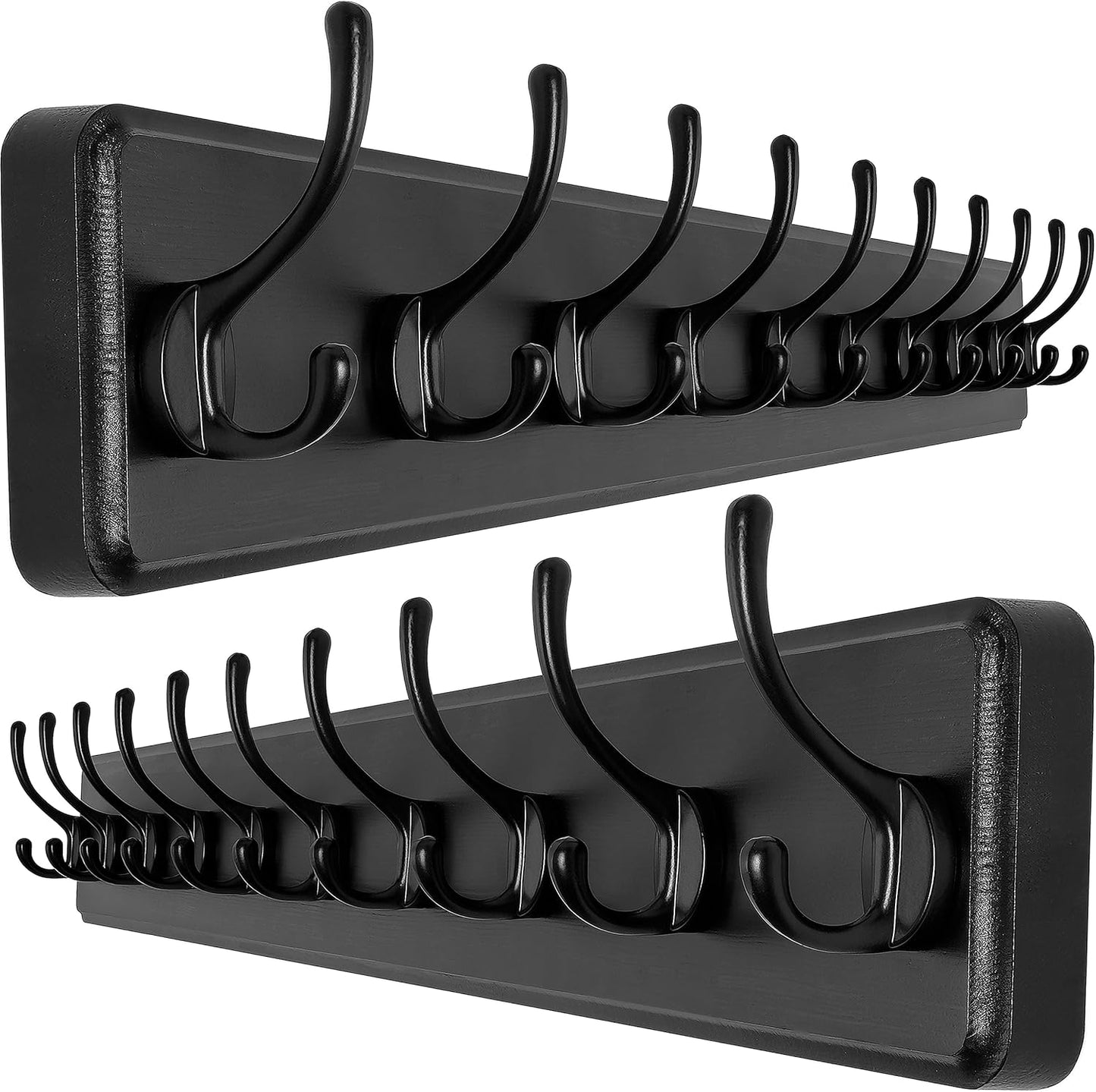 Rustic Wall Mounted Coat Rack for Entryway and More