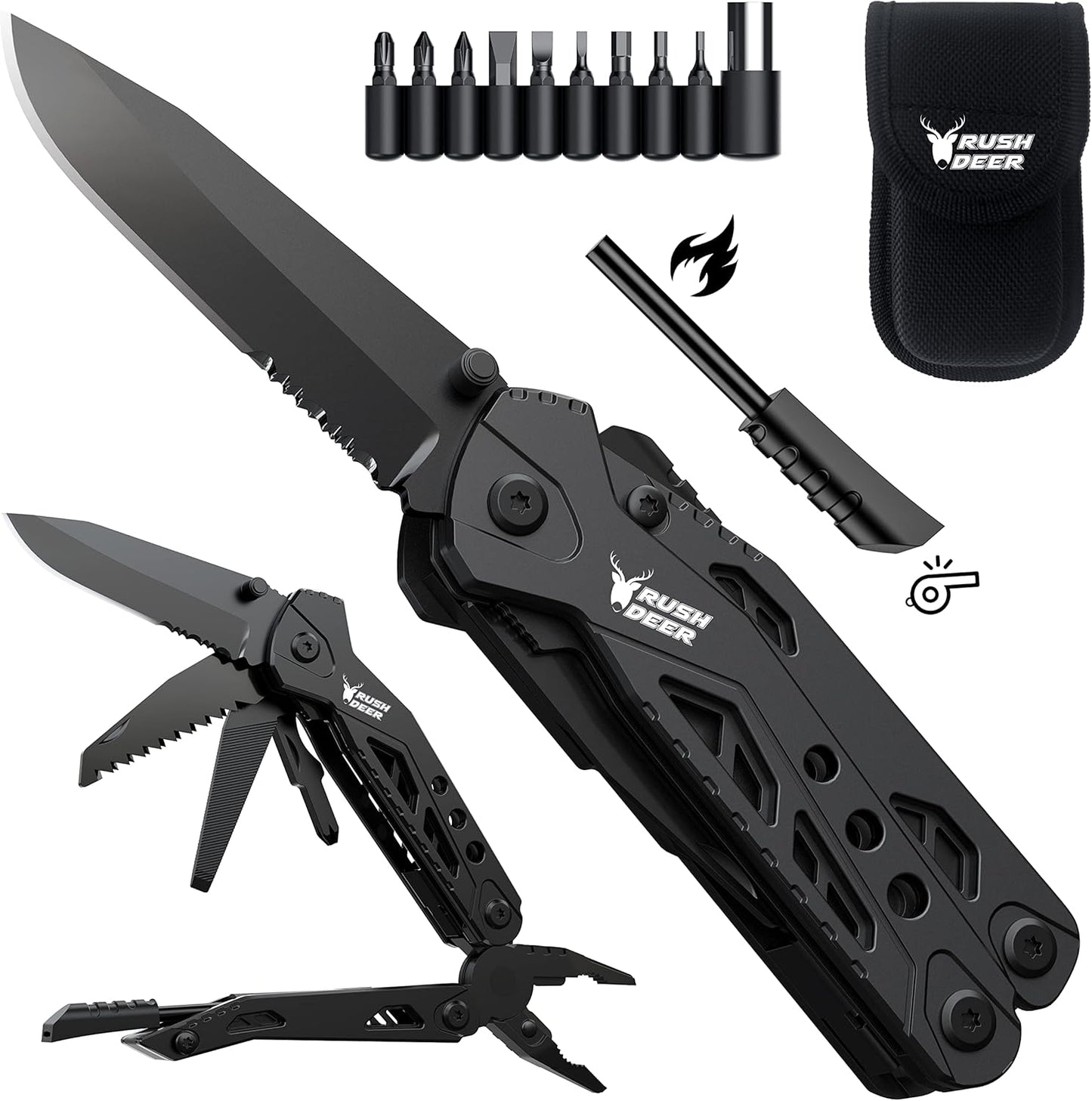 Rush Deer 16-in-1 Multitool Knife: Ultimate Gear for Every Adventure