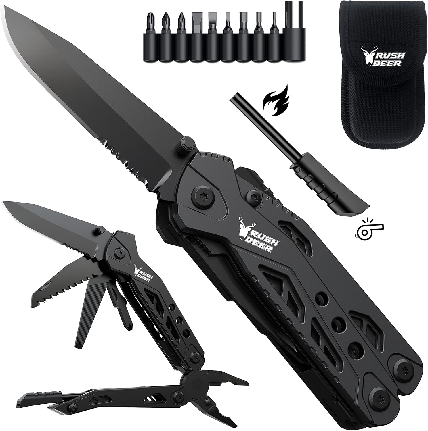 Rush Deer 16-in-1 Multitool Knife: Ultimate Gear for Every Adventure
