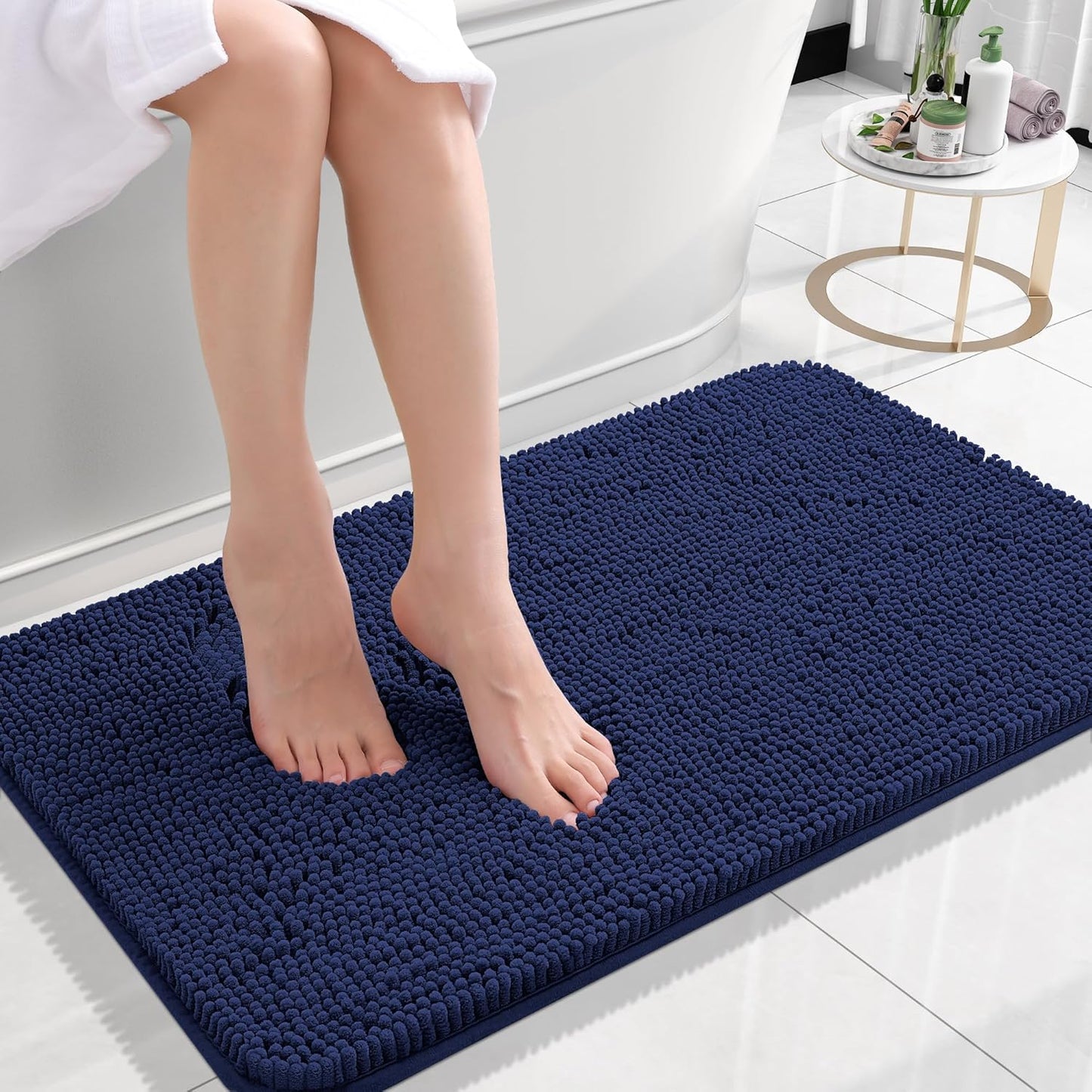 OLANLY Extra Soft Chenille Bath Rugs for Ultimate Comfort