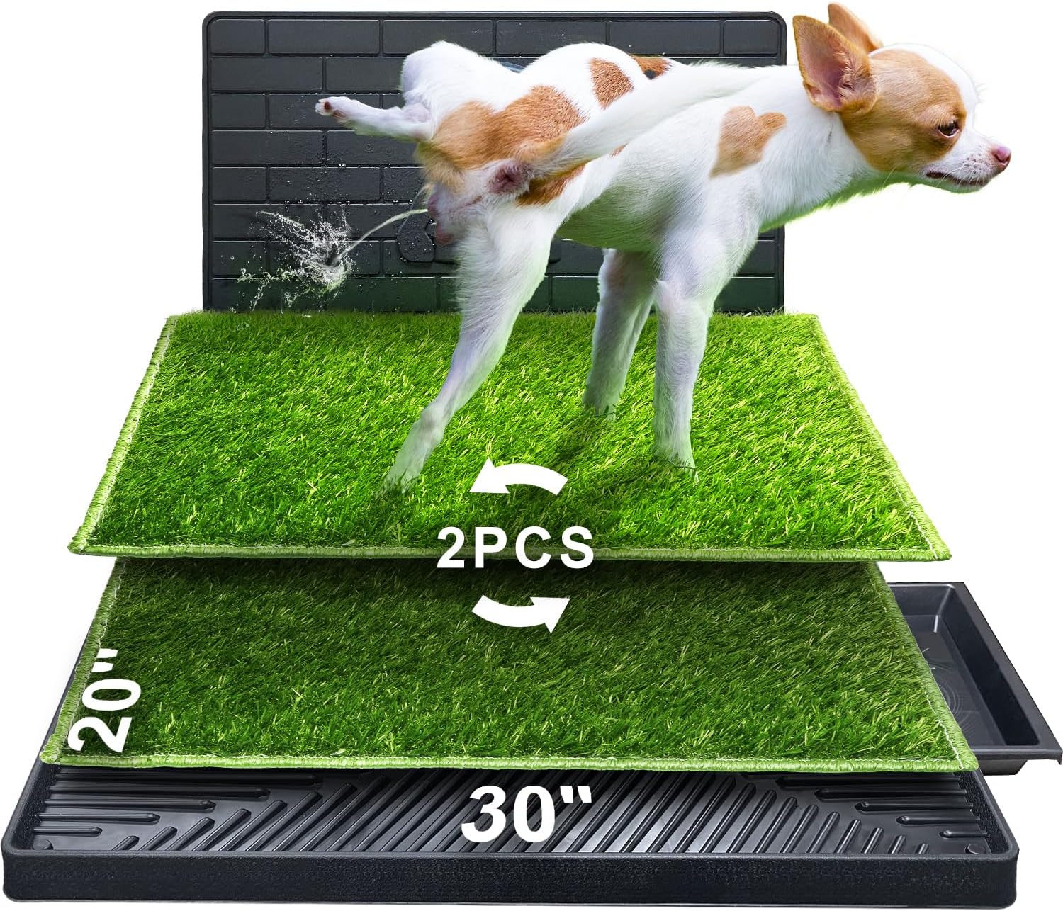 Hompet Dog Potty with Bionic Pee Baffle for Indoor Use