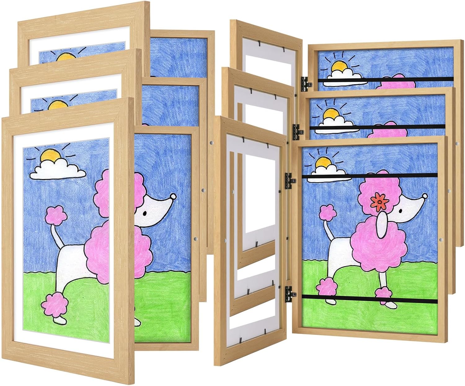 Kids Art Frames Set for Displaying Child Artwork and Crafts