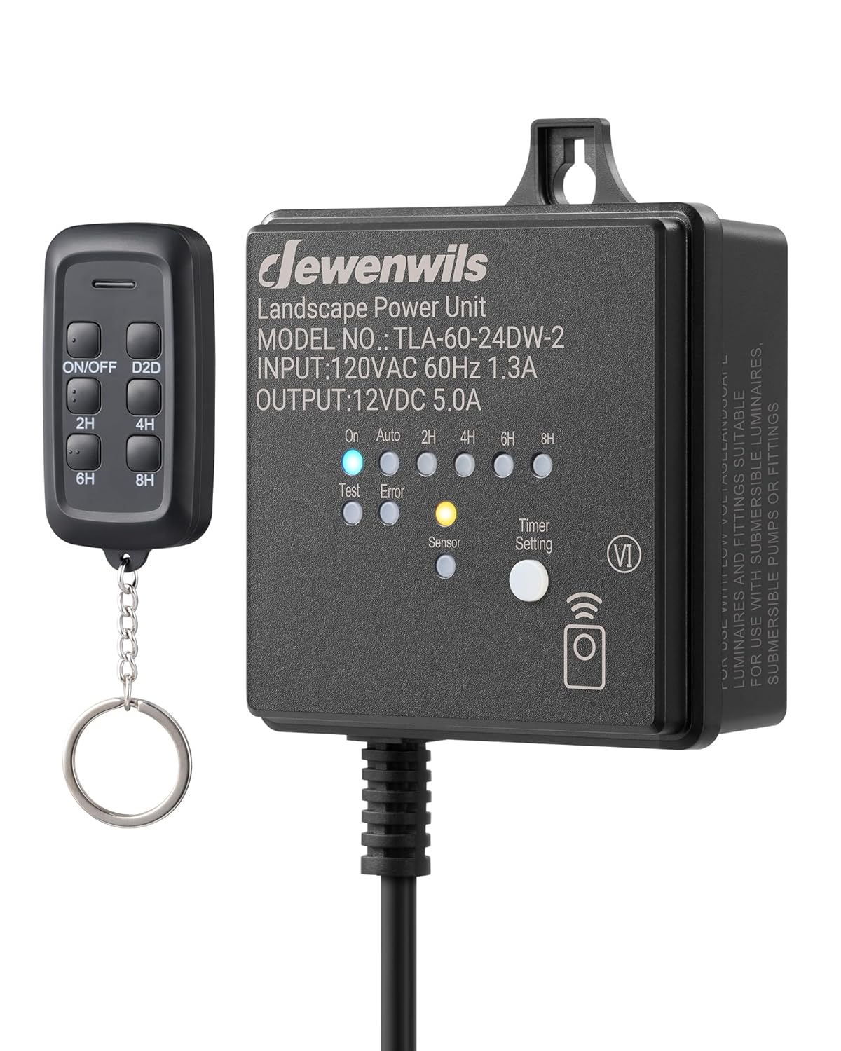 DEWENWILS 60W Low Voltage Landscape Transformer with Remote Control