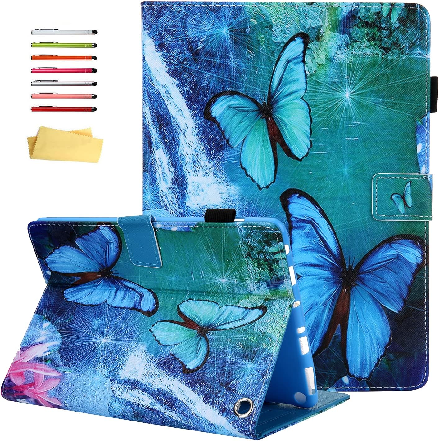All-New Kindle Fire HD 10 Case with Pencil Holder and Stand