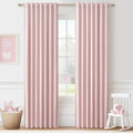 BabyPink Curtains for Girls Room - Cute Blackout Drapes Set