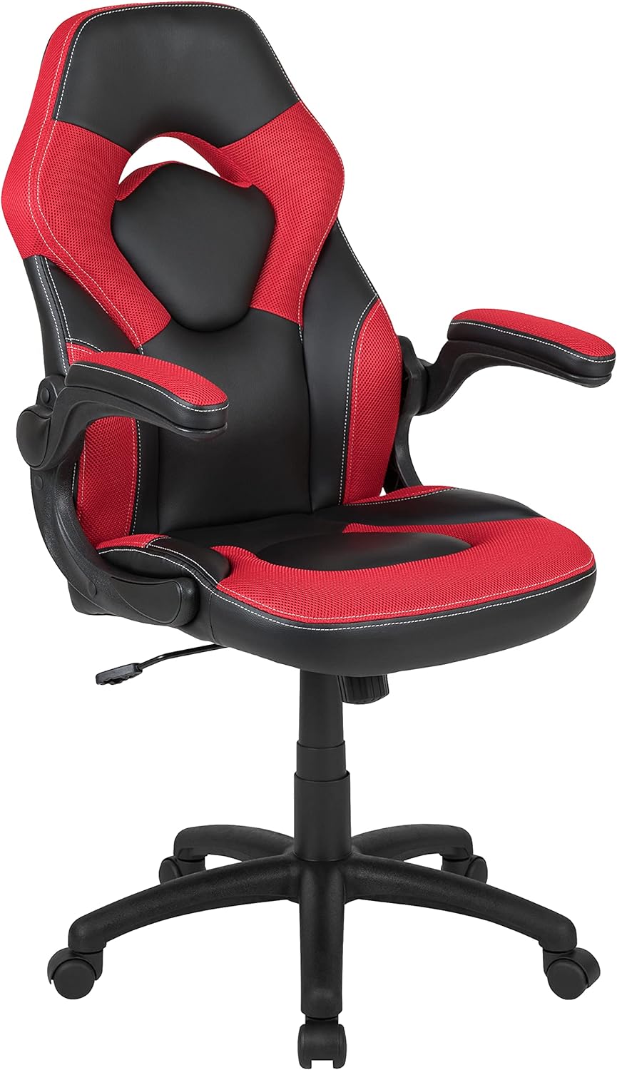 High-Back Racing Style Gaming Chair - Red/Black