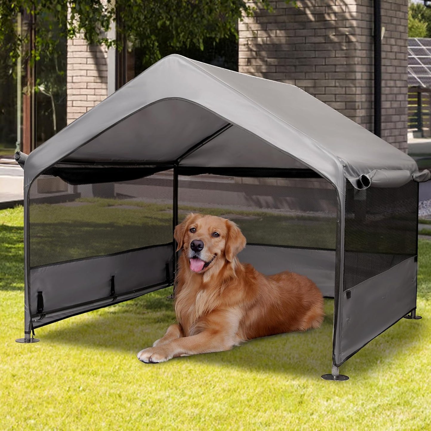 Summertrail Extra Large Dog House for Outdoor Shade and Comfort