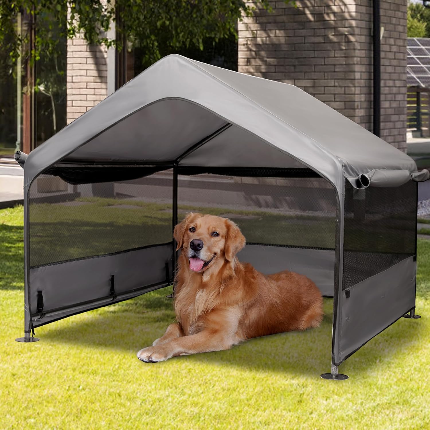 Summertrail Extra Large Dog House for Outdoor Shade and Comfort