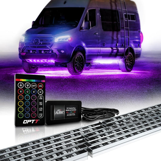 OPT7 Aura Aluminum Underglow Lights for RV and Camper Van