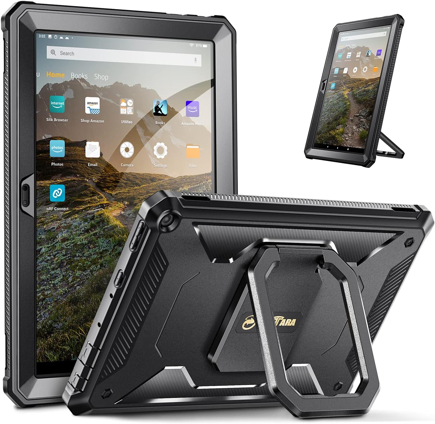 Fintie Case for Fire HD 10 & 10 Plus - Multi-Functional Grip Cover