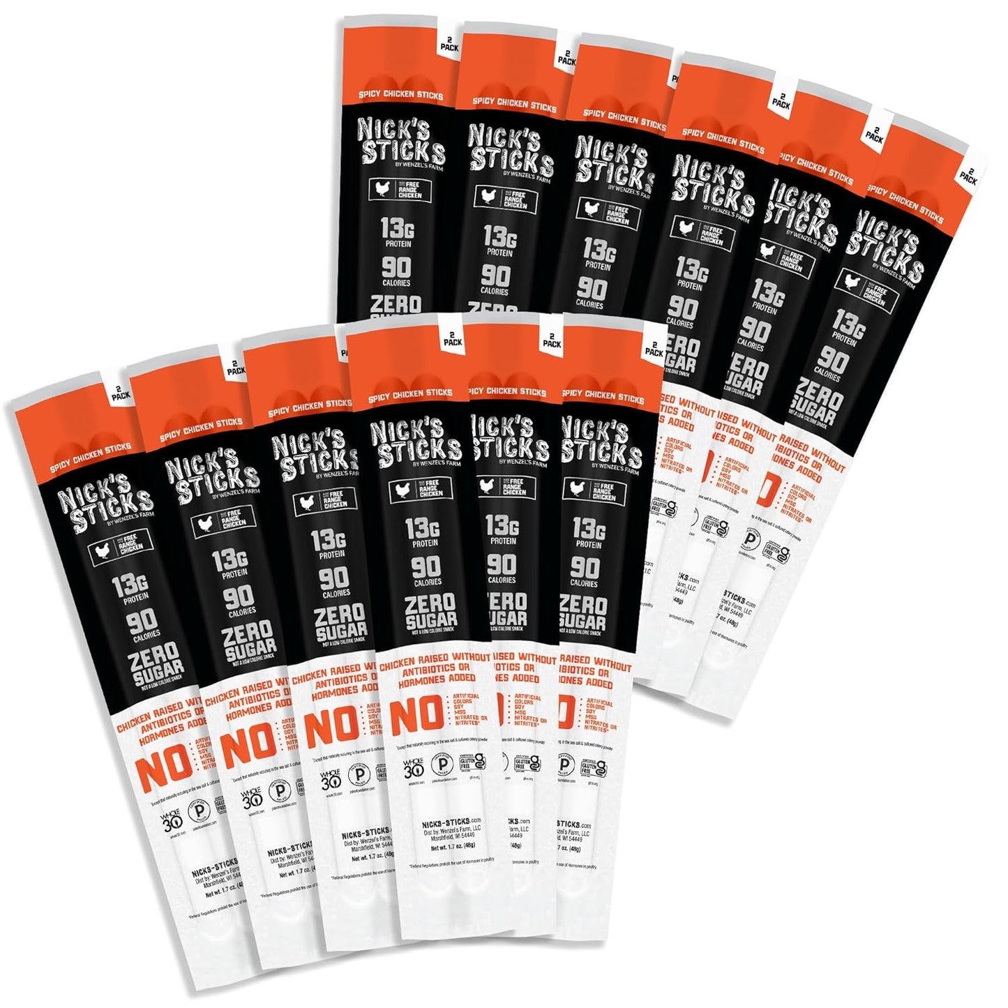 Nick's Sticks Spicy Free Range Chicken Snack Sticks Review
