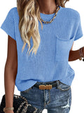 Women's Short Sleeve Sweater by Imily Bela for Spring and Autumn