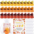 200 Pcs Fall Maple Rubber Ducks Party Favors - Generous Autumn Kit