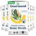 Organic Unsalted Chicken Bone Broth 16.9oz 6 Pack - Low FODMAP