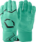 EvoShield Carbyne Adult Batting Gloves with Strap - Seafoam Large