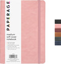PAPERAGE Softcover Lined Journal Notebook (Blush) - Durable Lay-Flat