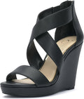 Jessica Simpson Women's Jinxxi Wedge Sandal - Flirty Elongated Style