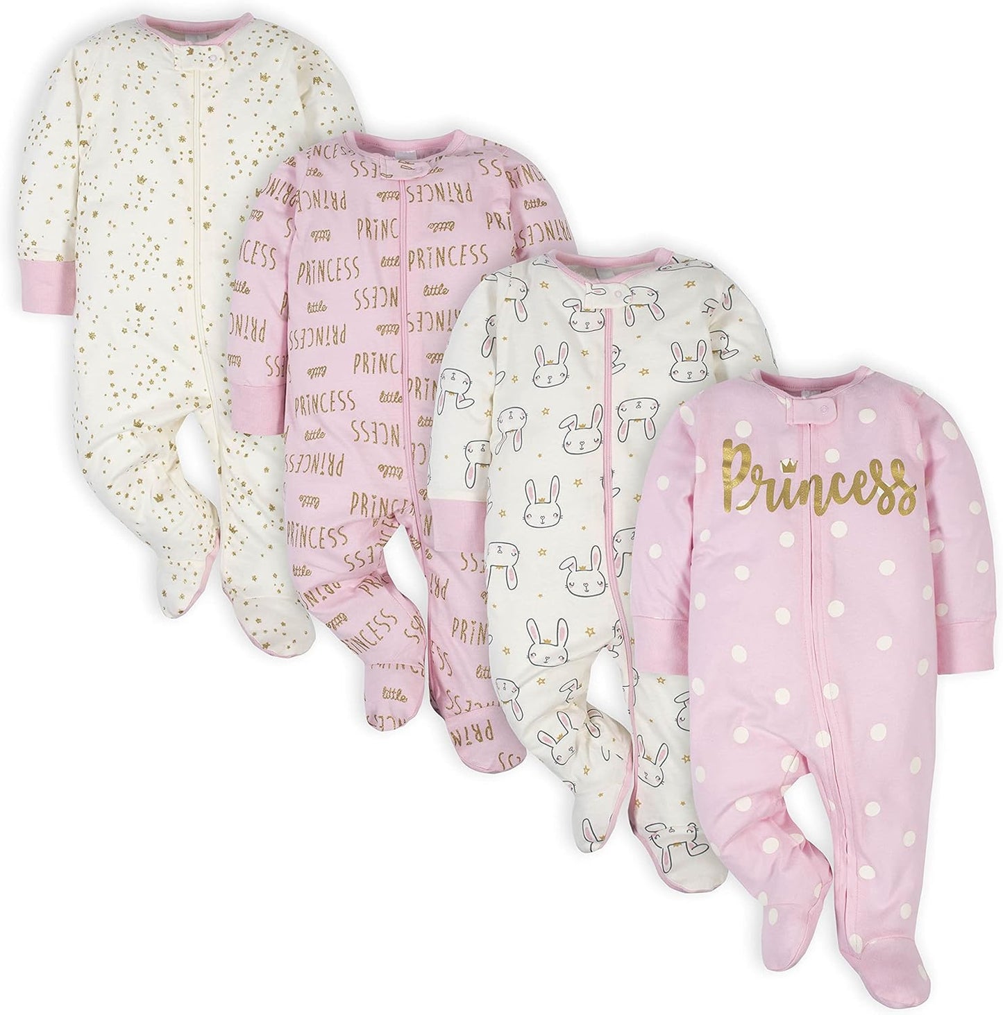 Gerber Baby Girls Sleep 'N Play Footie Set
