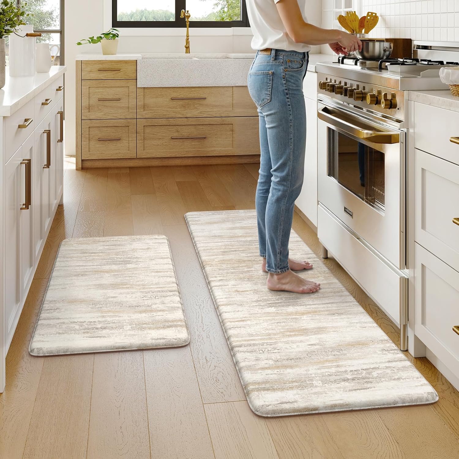 KIMODE Anti Fatigue Kitchen Mats for Comfort and Safety