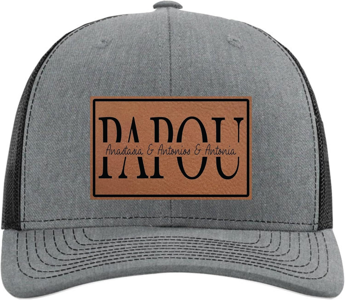 Fathers Day Hats Customized with Kids Names for Grandpa