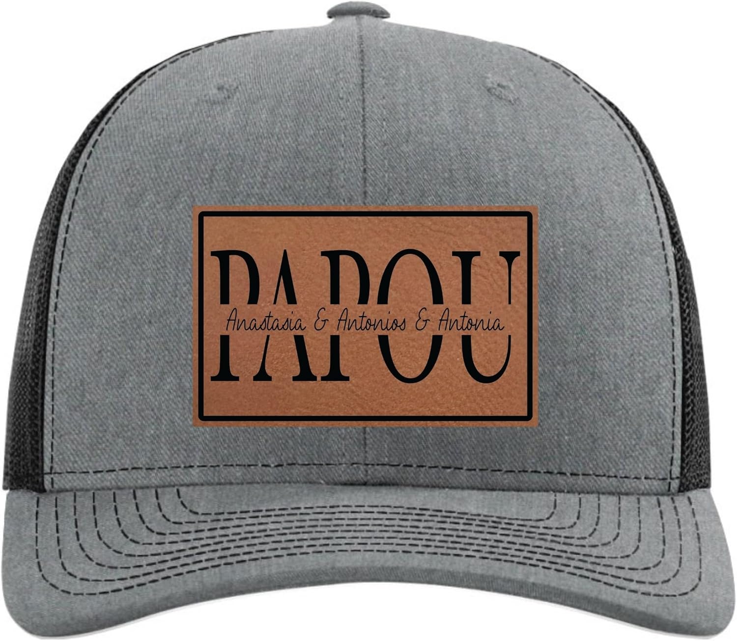 Fathers Day Hats Customized with Kids Names for Grandpa