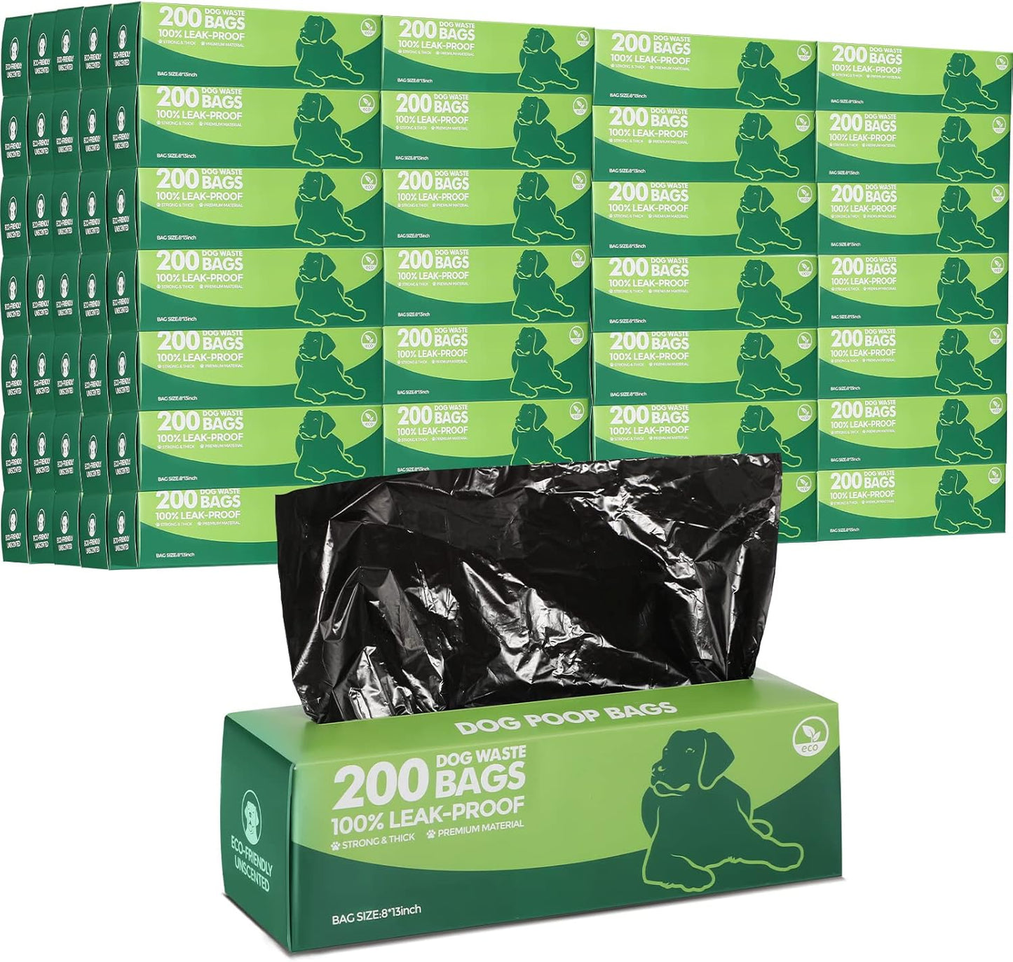 Sherr 50 Rolls Dog Waste Bags - 10000 Count Leak Proof Bags