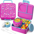 Fimibuke Bento Lunch Box with Leak Proof Thermos - 60oz Compact Meal
