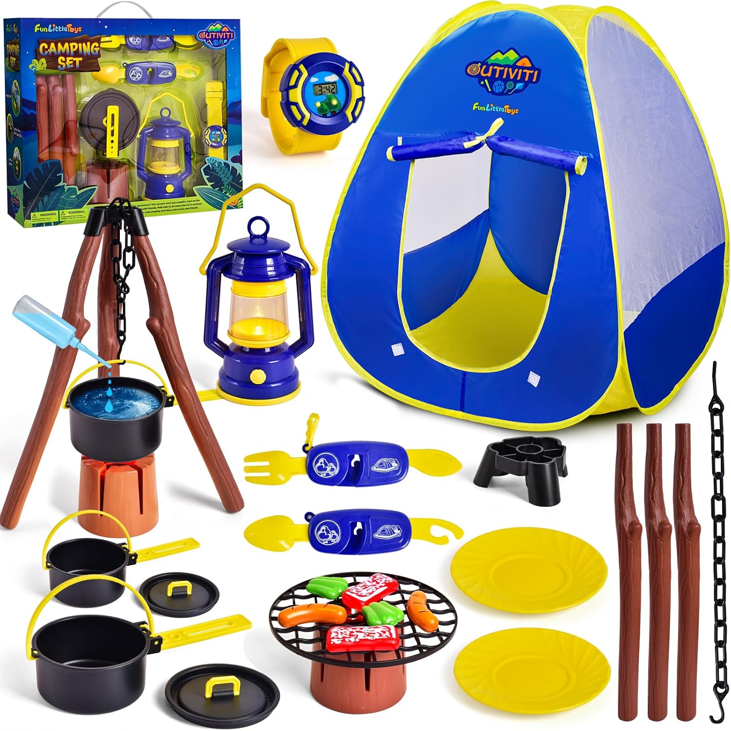 Kids Tent & Camping Toys Set - Indoor Outdoor Fun!