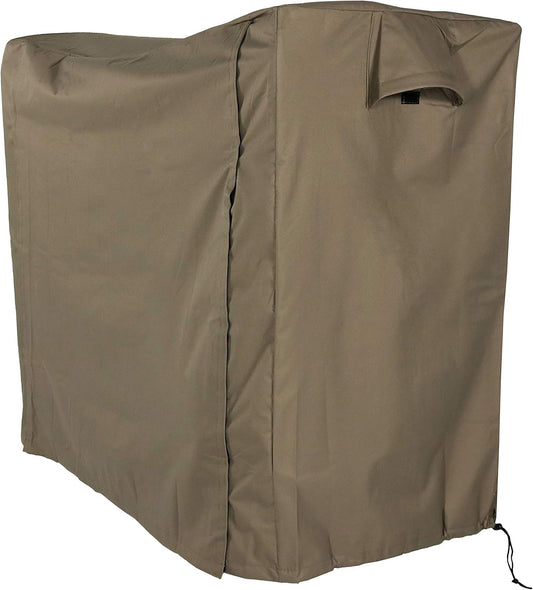 4-Foot Firewood Log Rack Cover - Weather-Resistant Khaki
