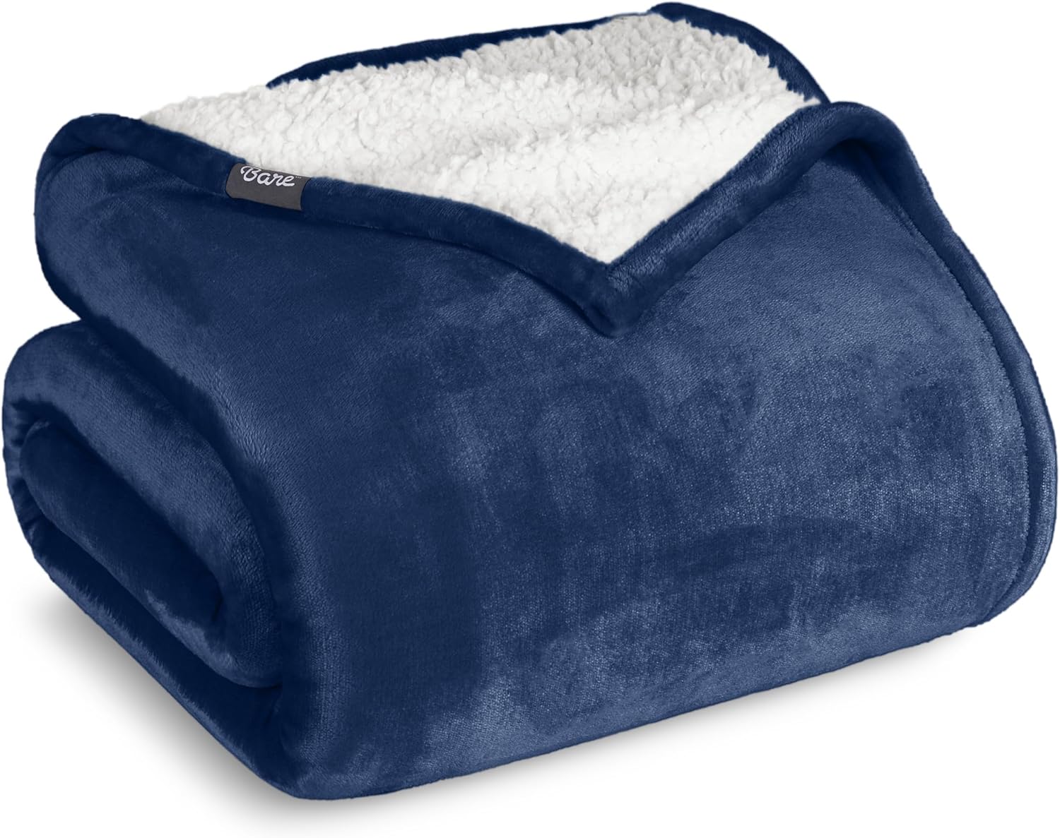 Bare Home Sherpa Fleece Blanket - Soft, Warm & Reversible