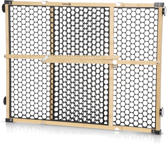 Eco-Friendly Bamboo Baby Gate - Drill-Free & Stylish Solution