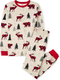 Cotton Family Matching Holiday Pajama Sets - Buffalo Plaid Animal