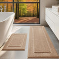 Bathroom Rugs Set 2 Pieces - Ultra Soft Thick Plush Microfiber Bath
