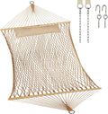 JoyView Traditional Rope Double Hammock - Comfortable Hand-Woven