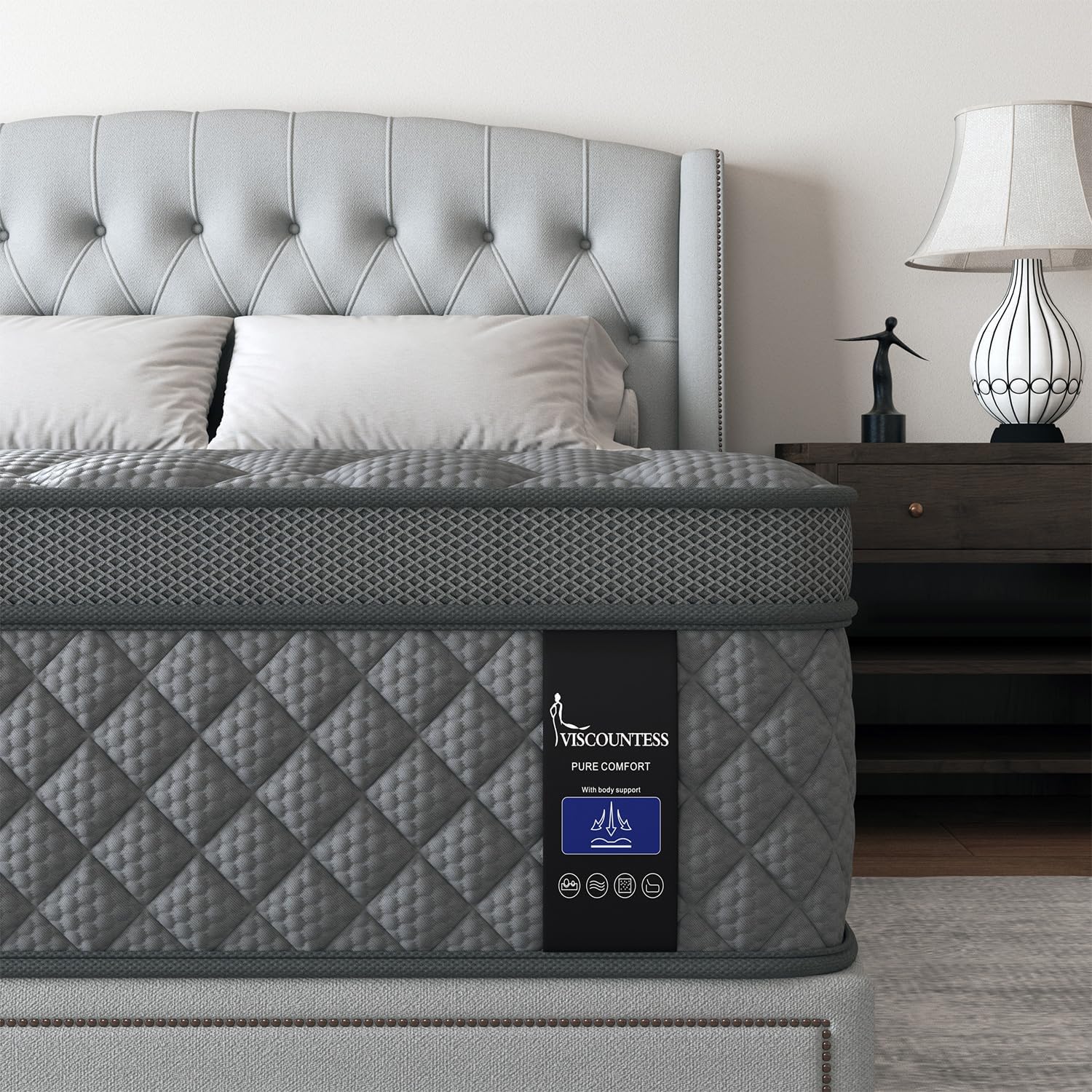 Twin Hybrid Mattress for Back Support and Motion Isolation