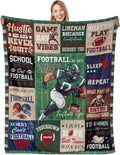 Large Football Throw Blanket for Football Lovers - Cozy 50in x 60in