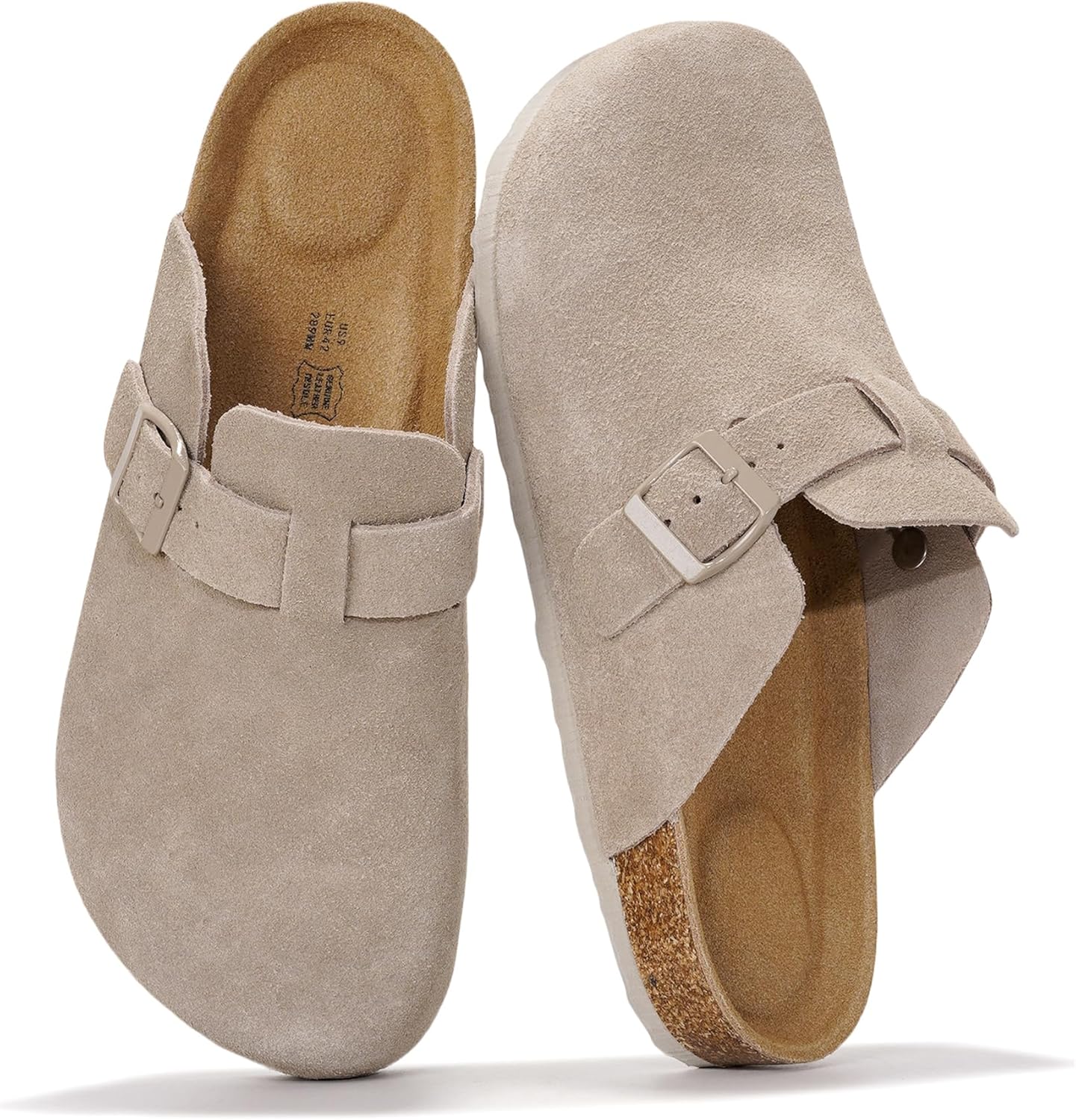 Project Cloud Mens Clogs - Genuine Leather Memory Foam Comfort