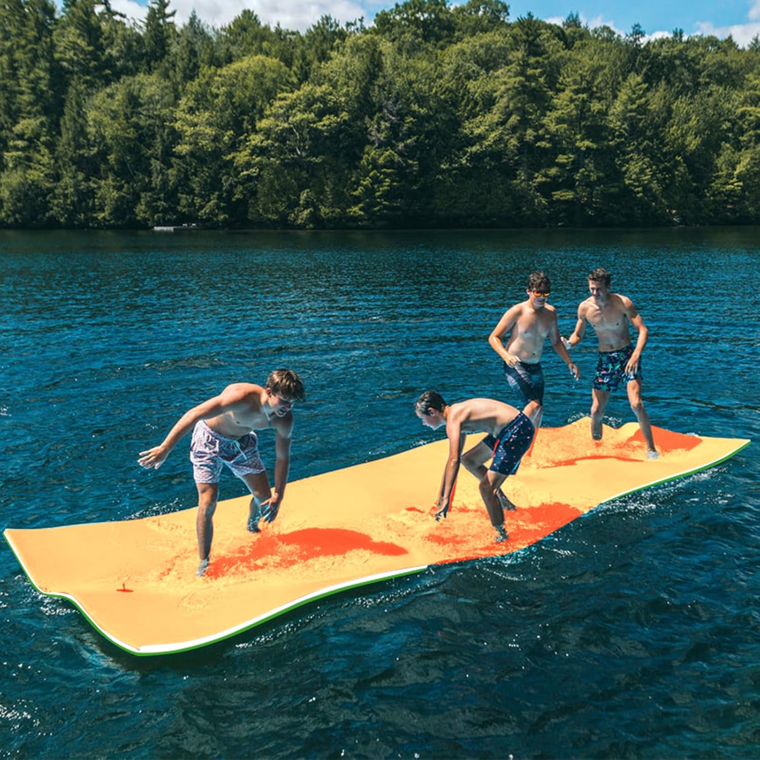 3 Layers XPE Foam Floating Mat for Lake, Ocean, and Beach Fun