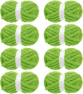 Chunky Yarn for Crocheting & Knitting 8 Pack - Super-Bulky Chenille