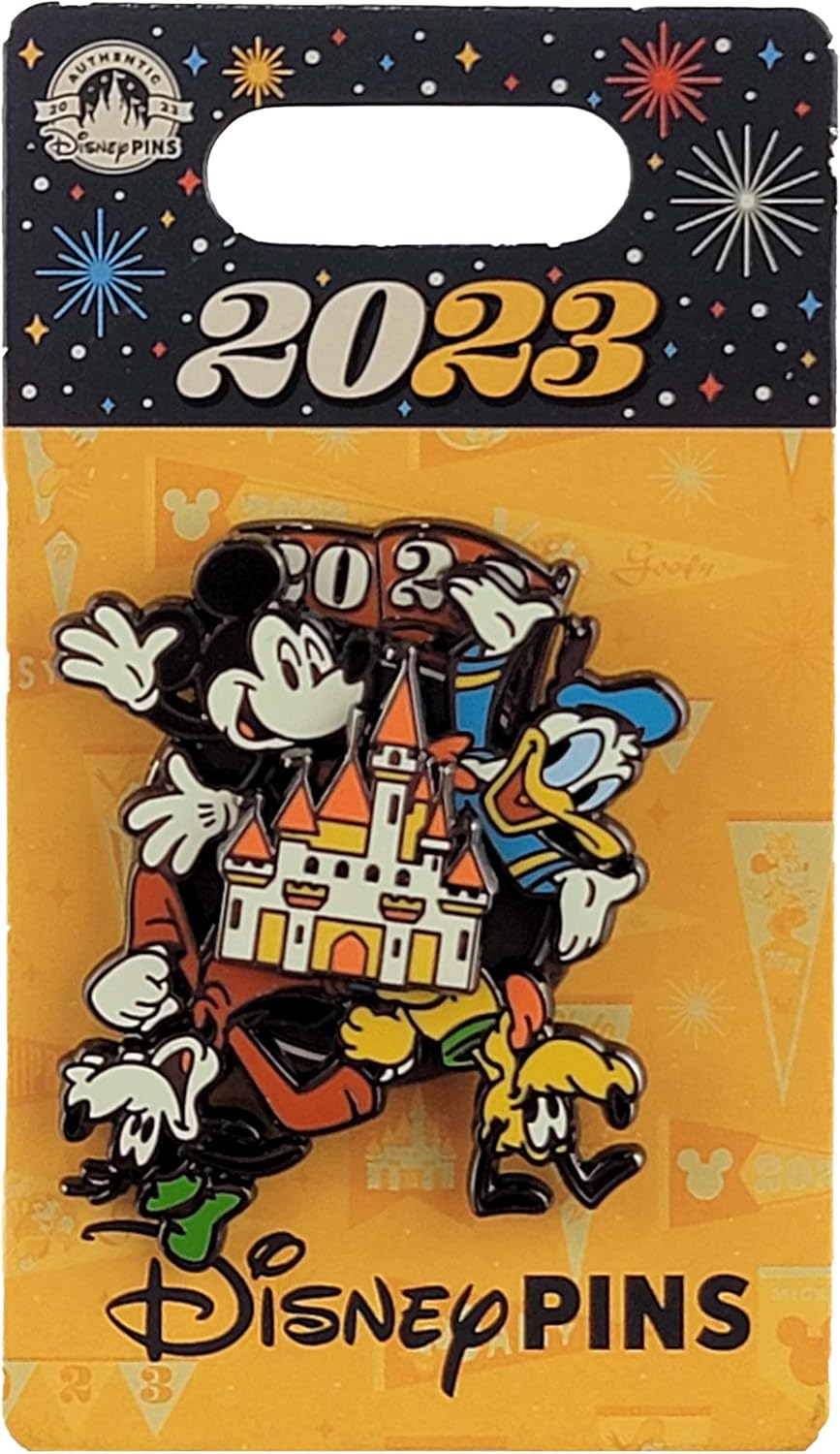 Disney Pin Dated 2023 Featuring Mickey Mouse and Friends