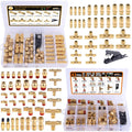 78 Pcs Brass DOT Air Line Fittings Kit for Easy Installation