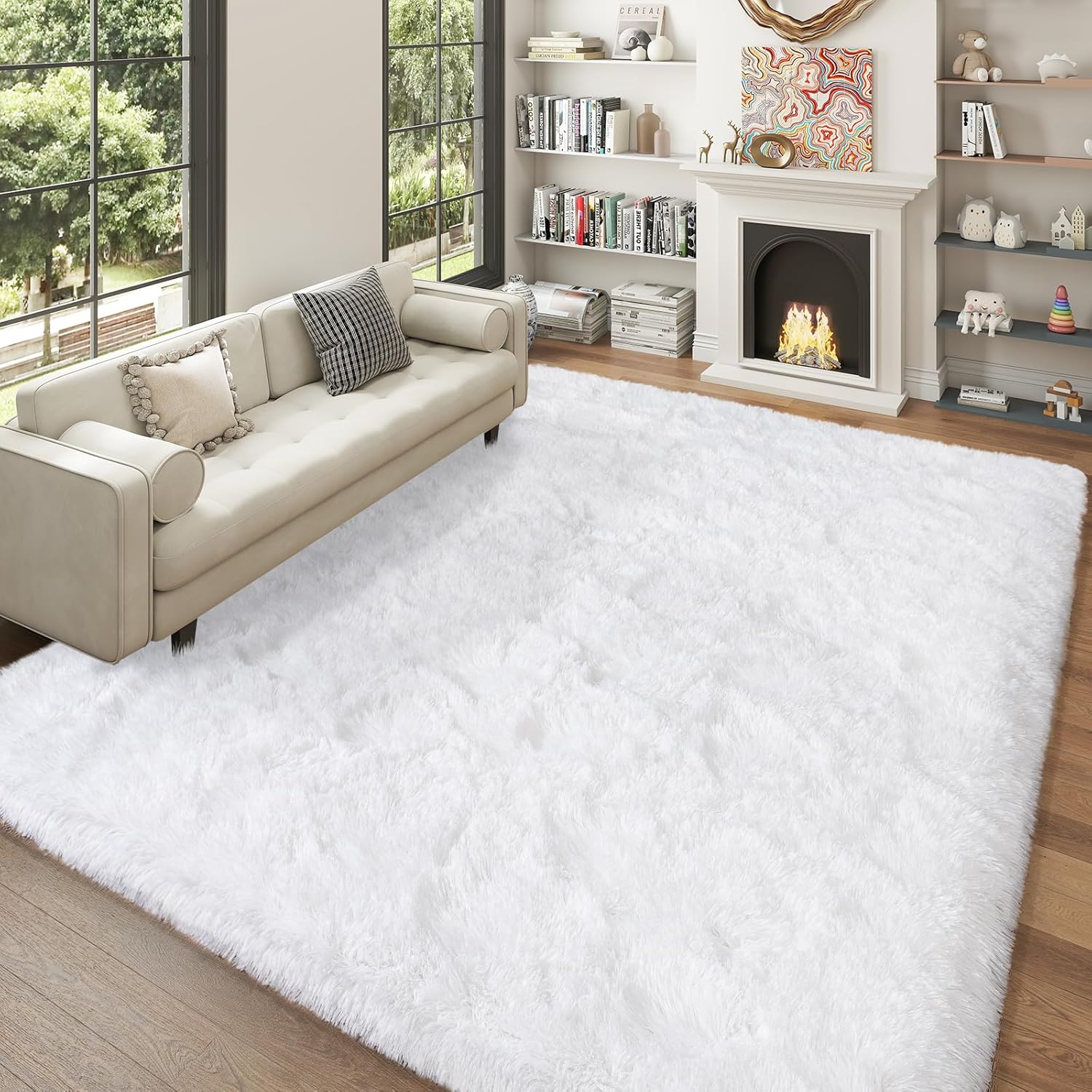 Super Fluffy Area Rug for Bedroom and Living Room Decor