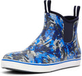 Furuian Mens Deck Boots Waterproof Fishing Rain Ankle Booties